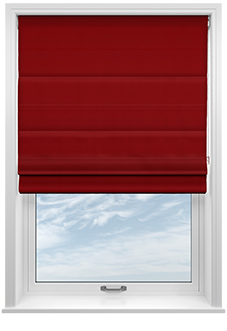 Shima Faux Silk, Wine - Roman Blind